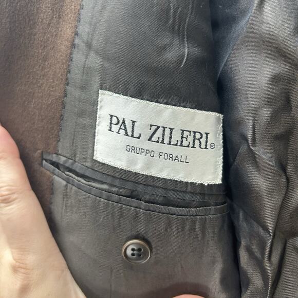 Pal Zileri Loro Piana 46L Wool Cashmere Sport Jacket Brown Blazer Suit 3 Button - Picture 5 of 8